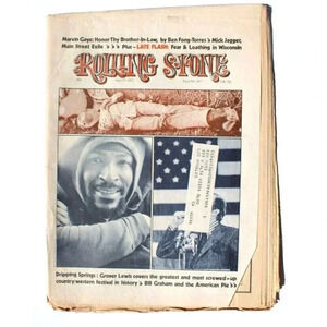 Vintage April 27, 1972 Rolling Stones No. 107 Magazine Newspaper - Grover Lewis